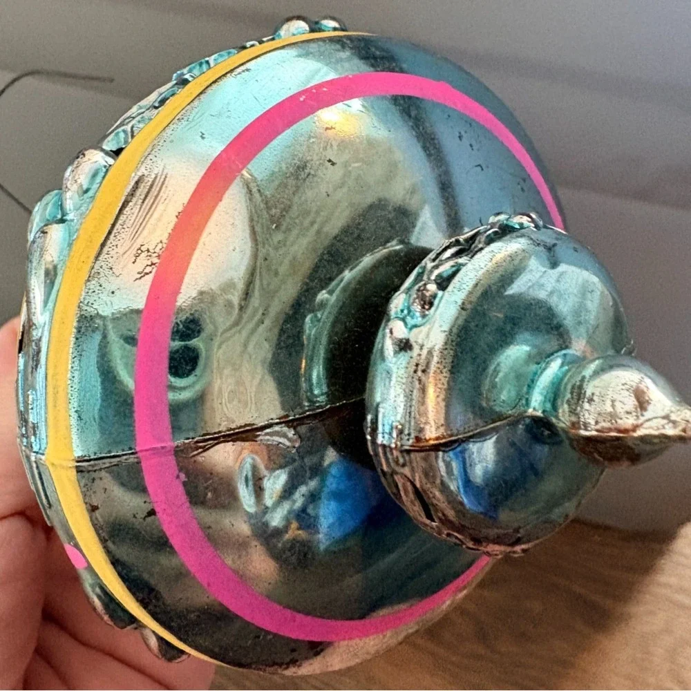 Flying Saucer UFO Satelite Atomic Plastic Christmas Ornament Bradford